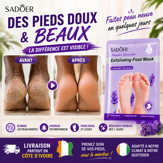 Masque Exfoliant pour les Pieds | Peaux Douces et Lisses