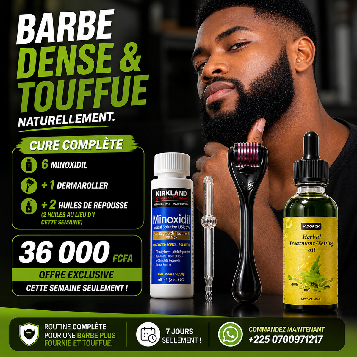 Cure Anti-Chute 6 Mois — 2 Huiles de Repousse Offertes Cette Semaine Seulement