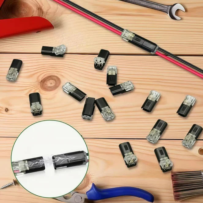 Connecteur câble 2 broches — sans soudure