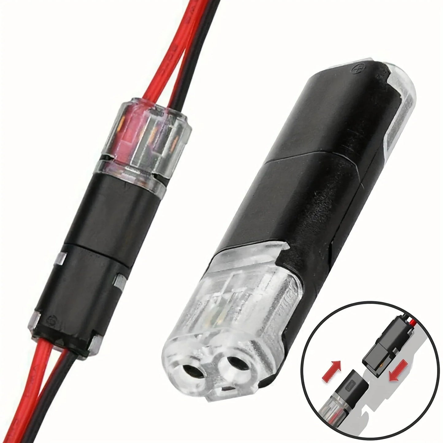 Connecteur câble 2 broches — sans soudure